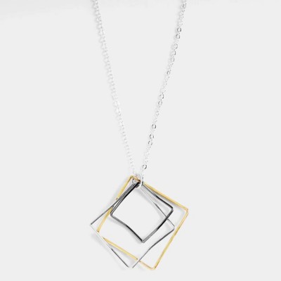 TGB Brands Triple Square Necklace