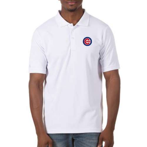 Chicago Cubs Antigua Compression Long Sleeve Button-Down Shirt - Black/White