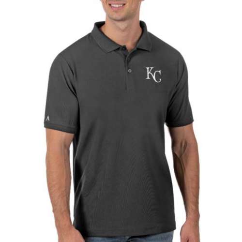 Antigua Men's Tall Oakland Athletics Black Legacy Pique Polo