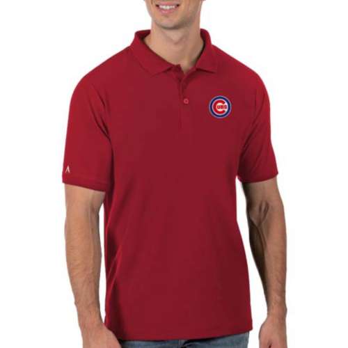 Antigua MLB Cleveland Guardians Legacy Pique Short-Sleeve Polo Shirt - M