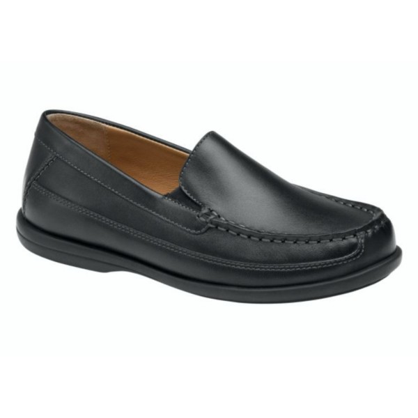 Boys' Johnston & Murphy Locklin Venetian Shoes Shoes Regular 13Y Black Leather