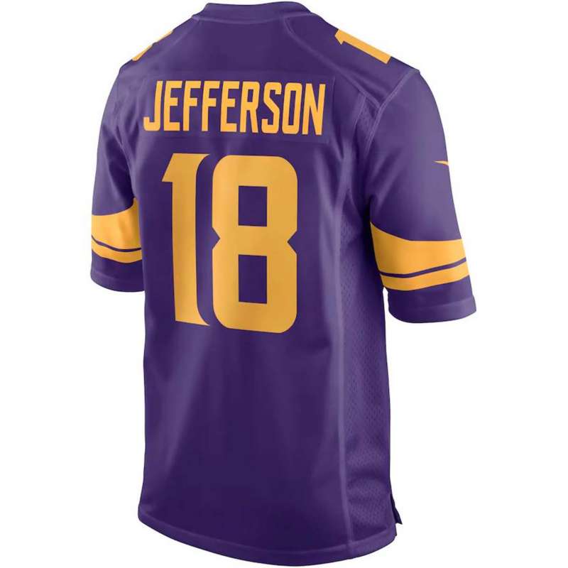 Justin Jefferson Minnesota Vikings Signed Nike Game Color Rush Jersey