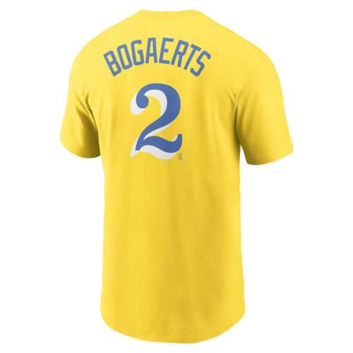 Nike MLB Boston Red Sox #2 Bogaerts City Strong Connect Yellow