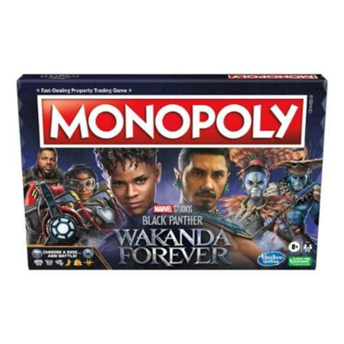 Monopoly Marvel Black Panther Wakanda Forever Edition Board Game