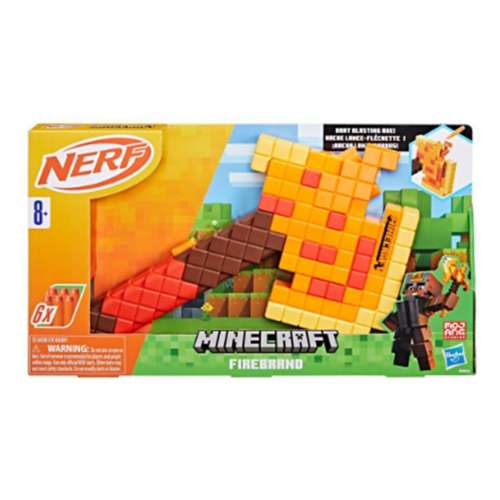 Nerf Minecraft Firebrand Dart Blasting Axe