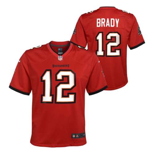 Red Nike NFL Tampa Bay Buccaneers Brady #12 Jersey Junior