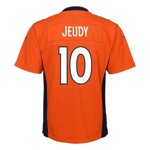 Youth Denver Broncos Jerry Jeudy #10 Orange Game Jersey