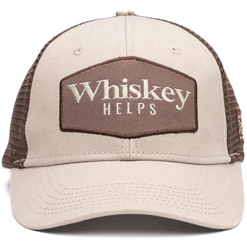 Adult Grunt Style Whiskey Helps Tan Snapback Hat
