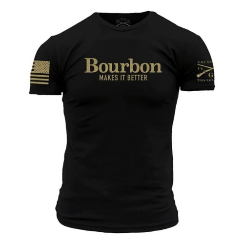 Men's Grunt Style Bourbon Makes It Better T-Shirt