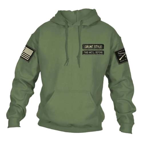 Adult Grunt Style Name Tape Hoodie