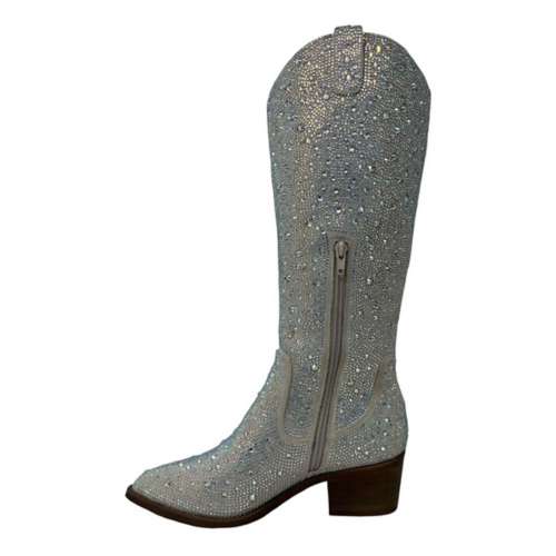 Women's Cuce College Navy Seattle Seahawks Knee-High Sequin Boots