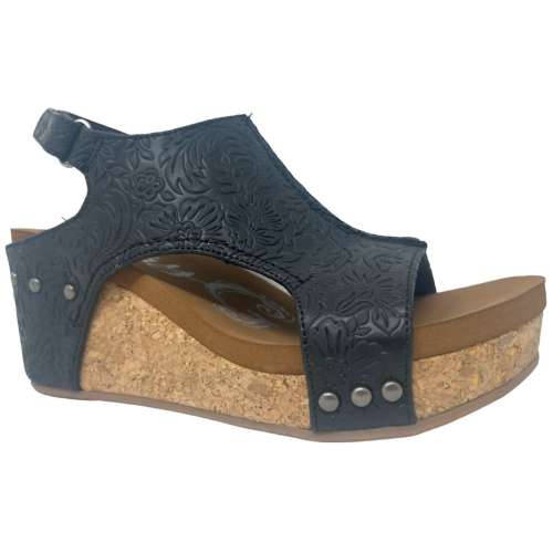 Women's Very G Liberty Tooled Wedge Sandals