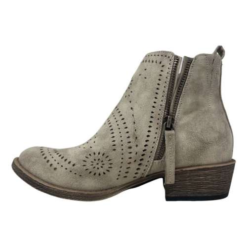 Women's Cuce Cream New York Giants Cowboy Boots