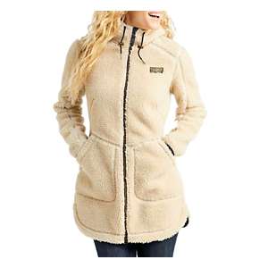 Ladies long fleece clearance coats