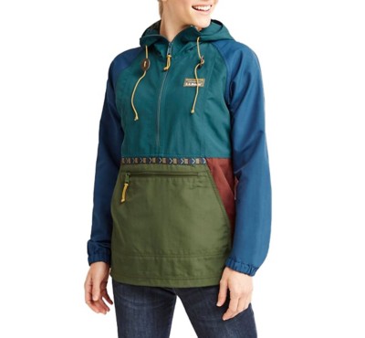 Women's L.L.Bean Classic Anorak Rain panther-print jacket