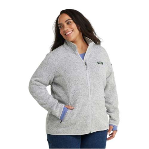 Women's L.L.Bean Plus Size sweater basketball Fleece Jacket