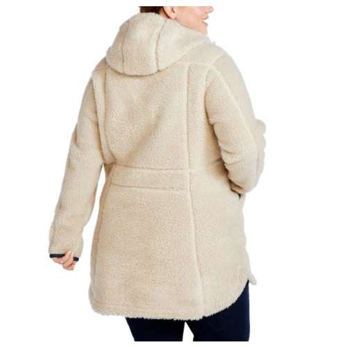 Women's L.L.Bean Plus Size Mountain Pile Hooded Fleece Jacket