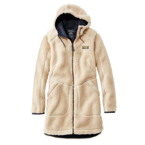 Women's L.L.Bean Plus Size Mountain Pile Hooded Fleece Jacket
