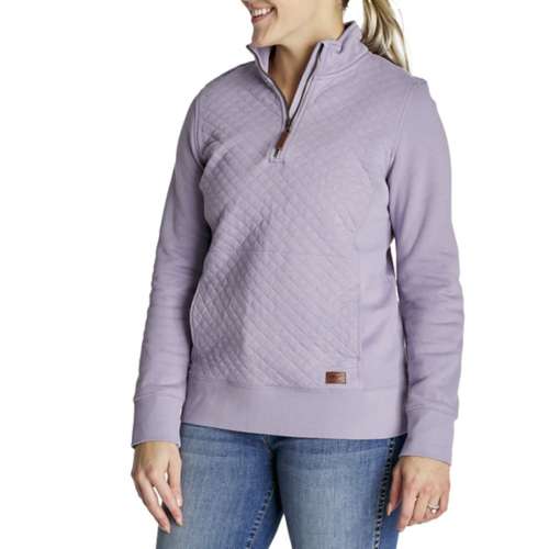Women's L.L.Bean Quilted 1/4 Zip Pullover