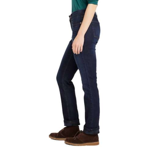 Women's L.L.Bean BeanFlex Slim Fit Straight Jeans