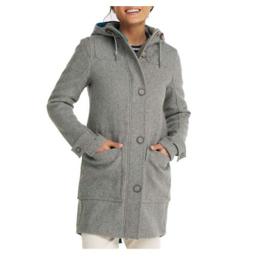 Women's L.L.Bean West End Wool Fleece Jacket Large Greystone