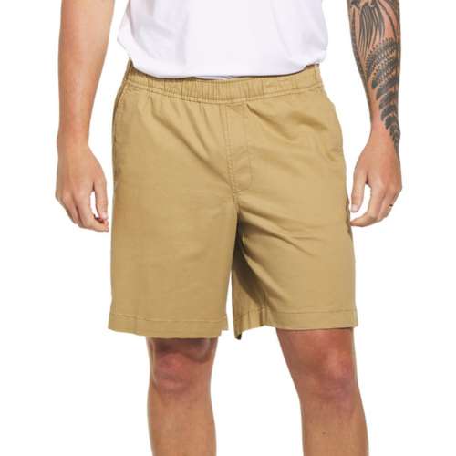 Men's Lakewashed Stretch Khaki Shorts, Pull-On, 8