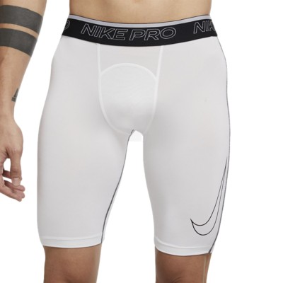 Men's Nike navy Pro Dri-FIT Large Swoosh Compression Shorts
