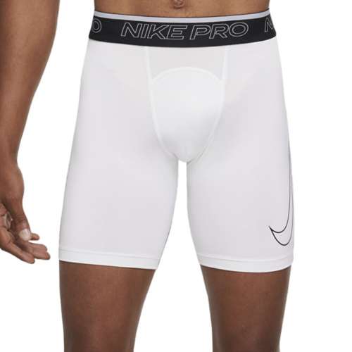 White nike clearance pro compression shorts