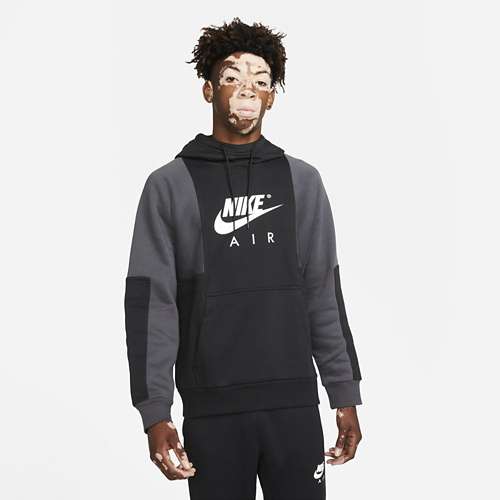 Men's Nike Air Brushed Back Fleece Color Block Hoodie