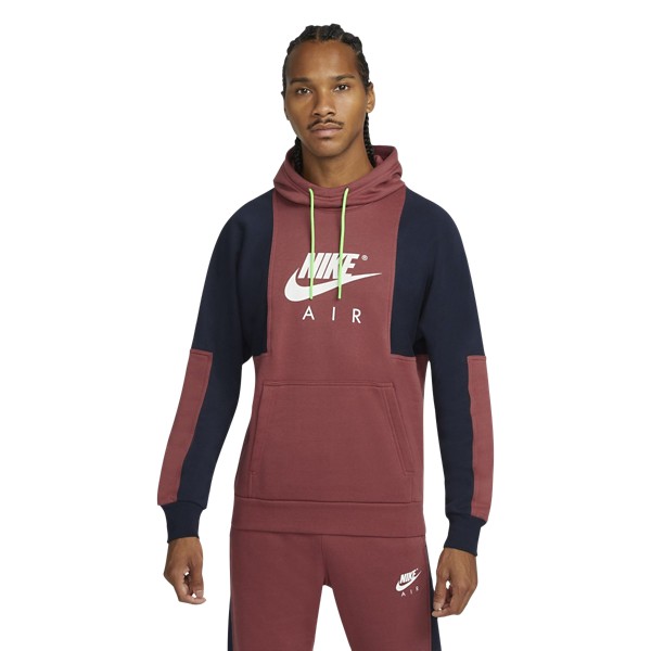 Men's Nike Air Brushed Back Fleece Color Block Hoodie product image
