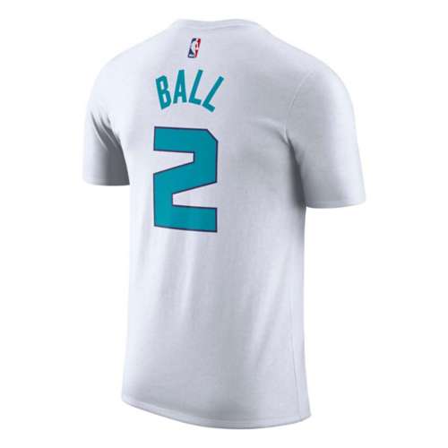 Nike / Jordan Men's Charlotte Hornets LaMelo Ball #2 Purple T-Shirt