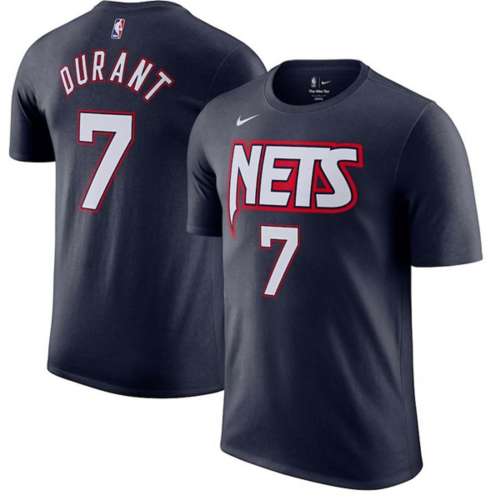 Nike Brooklyn Nets Kevin Durant #7 City Edition Mixed Moment Tape Name & Number T-Shirt