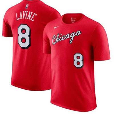 Nike Chicago Bulls Zach LaVine #8 City Edition Mixed Moment Tape Name & Number T-Shirt
