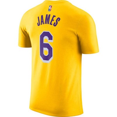Nike Los Angeles Lakers LeBron James #6 Icon Name & Number T-Shirt