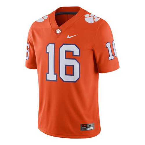Nike Men's Clemson Tigers Trevor Lawrence #16 Orange Dri-Fit Game Football Jersey, Large