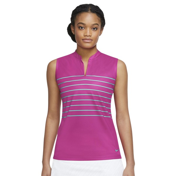 Women's Nike Dri-FIT Victory Sleeveless Striped Golf Polo product image