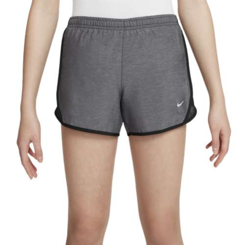 Nike Girls Kids Dri-fit Lined Tempo Shorts Size Small Black And White