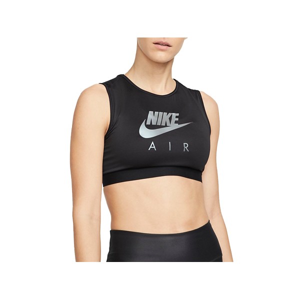 Women's Nike Air Dri-FIT Swoosh Medium-Support High Neck Graphic Sports Bra product image
