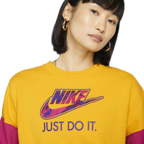 Women's Nike Sportswear Oversized Colorblock Fleece Crew