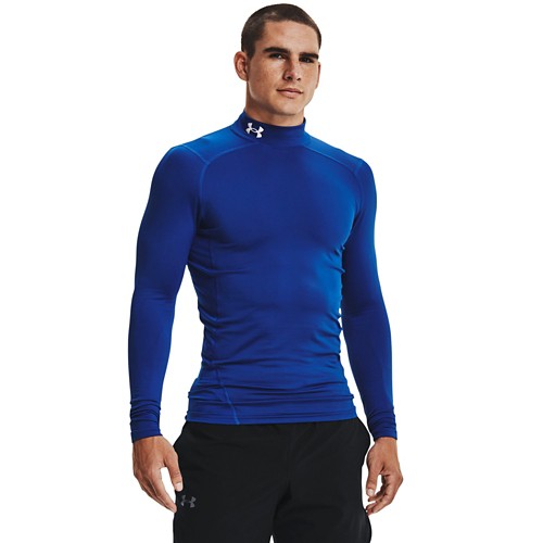 Men's Under Armour ColdGear Long Sleeve Mock Neck Compression Shirt - Primary Image