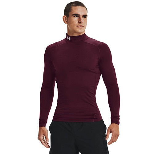 Men s Under Armour ColdGear Long Sleeve Mock Neck Compression Shirt SCHEELS