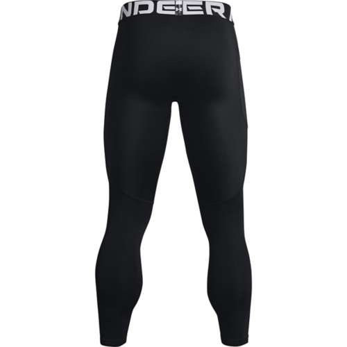 Under Armour HeatGear® Leggings Men - Black/Blue Surf