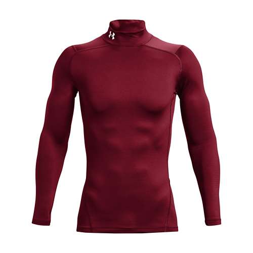 Womens Mock Neck Compression Fit Auqa Fast Dry Long Sleeve Shirt