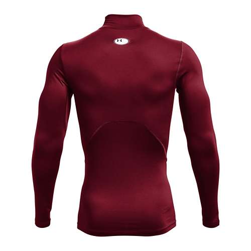Under Armour ColdGear Compression Mock Neck Shirt Timber - Brown - New - S