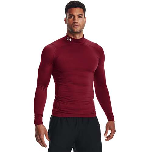 Men's Under Armour ColdGear Long Sleeve Mock Neck Compression Shirt