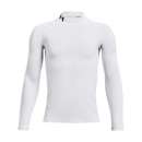 Under Armour Youth MED Gray Long Sleeve Coldgear Shirt Mockneck Reflective  preow
