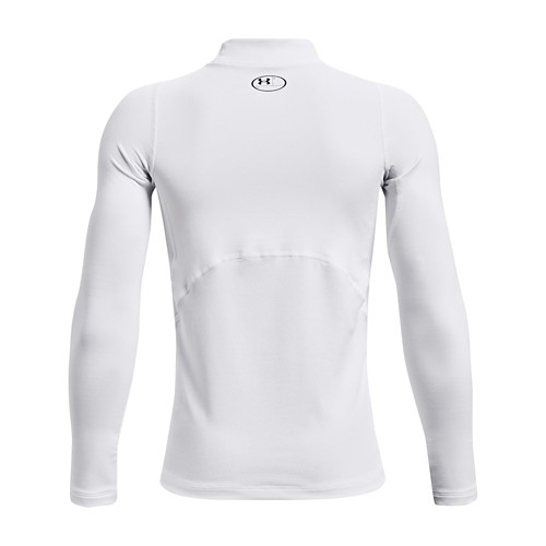 Under Armour Boys ColdGear Long Sleeve Mock White