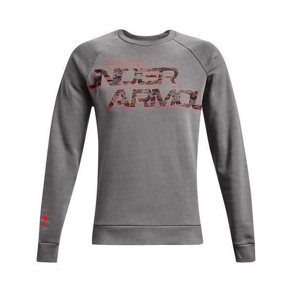 Men's Under Armour Rival Fleece Camo Script Crewneck Sweatshirt product image