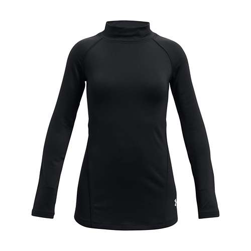 Under Armour HeatGear Mock Long Sleeve Kids - Steel/Black • Price »