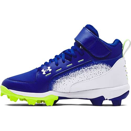 Baseball Cleats White/Silver-Pick Size NEW Youth Under Armour Harper RM Jr 